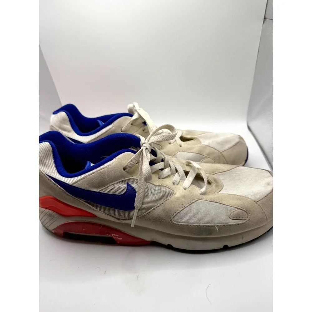 Nike Air Max‎ 180 Ultramarine 615287-100 Mens 12 Sneaker White Red Running Shoes